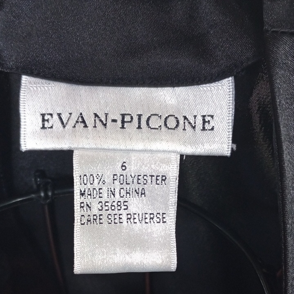 Evan Picone Elegant Black‎ Blouse with Sheer Sleeves - Picture 2 of 13
